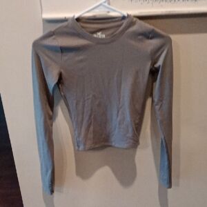 Hollister Classic Gray Long Sleeve Tee